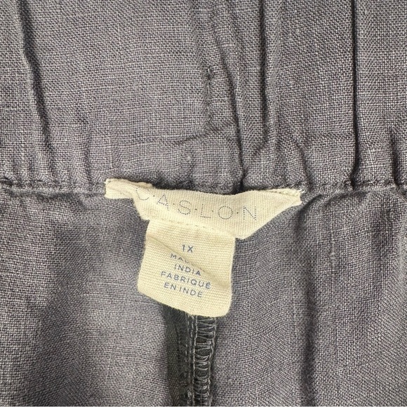 Caslon Women’s 100% Linen Pants Size 1X Pull On Elastic waistband - Picture 7 of 8